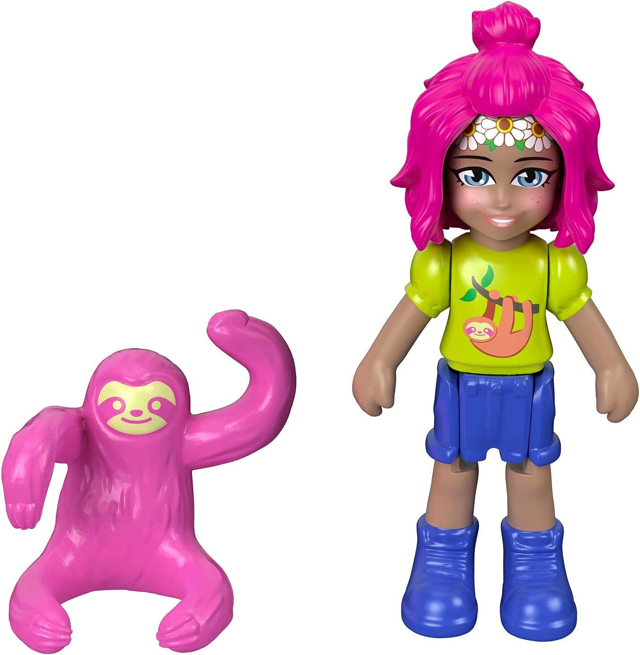 Polly Pocket Flip & Find Sloth Compact