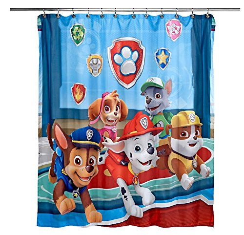 Paw Patrol Best Pup Pals Fabric Shower Curtain