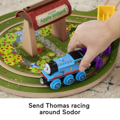 Thomas & Friends Wooden Railway Sodor Cargo Delivery Train Set, Wooden Train Playset with Cargo Accessories for Kids Ages 3+