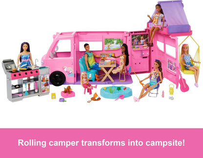 Barbie Dream Camper Playset with Roof Tent
