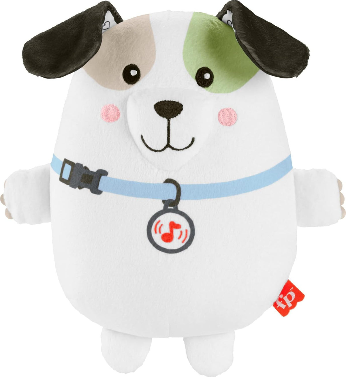 Fisher-Price Calming Vibes Puppy Soother Plush with Portable Sound Machine & Vibrations for Newborns 0+ Months
