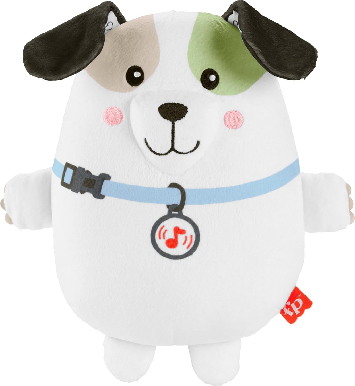 Fisher-Price Calming Vibes Puppy Soother Plush with Portable Sound Machine & Vibrations for Newborns 0+ Months