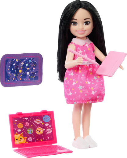 Barbie Chelsea Can Be Astronomer Toy Set, Brunette Small Doll