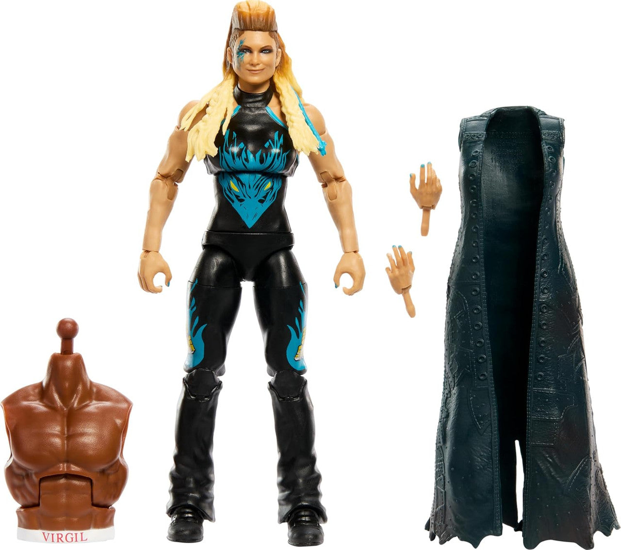 WWE Elite Collection Beth Phoenix Figure and Virgil Build-A-Figure Parts