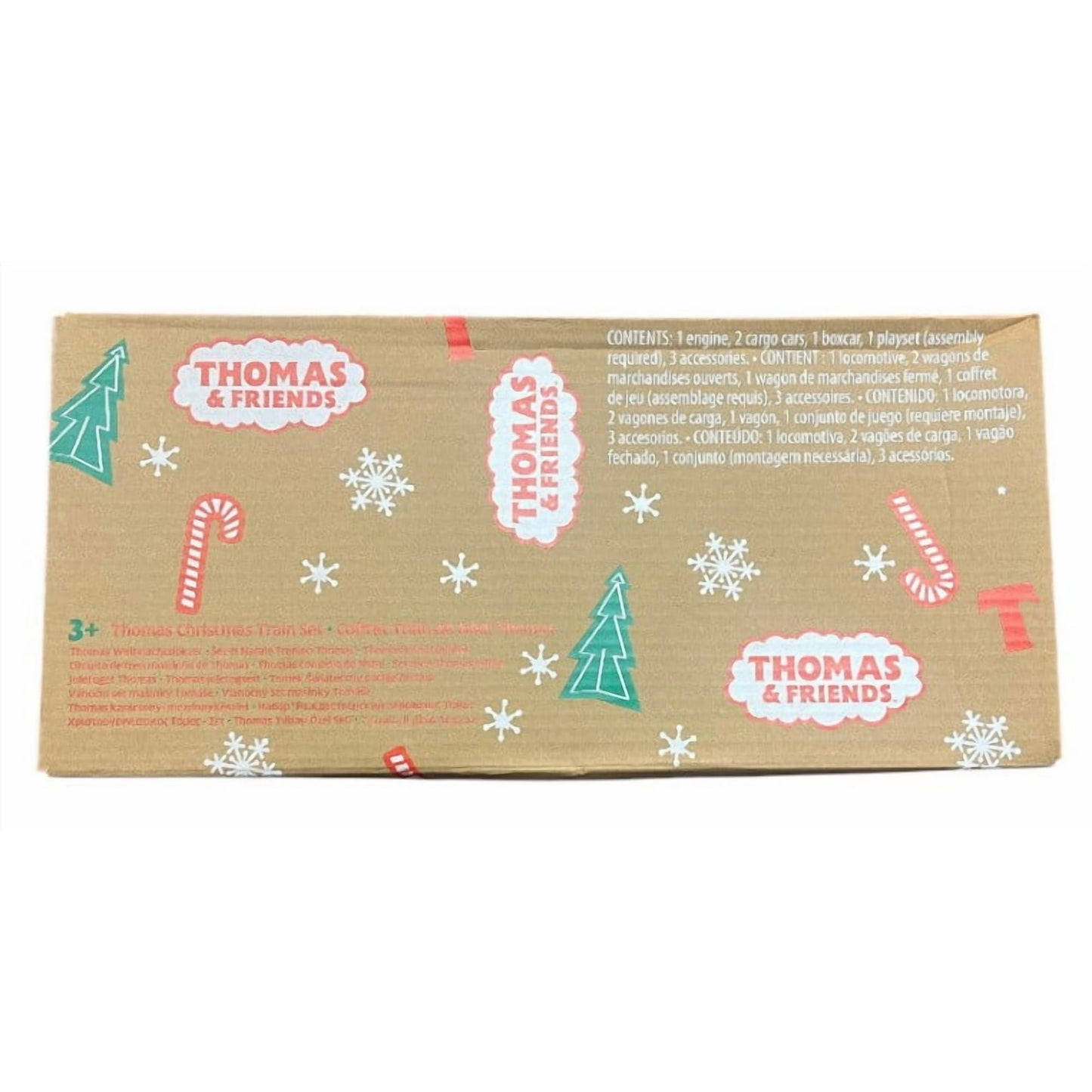 Fisher-Price® Thomas & Friends™ Thomas Christmas Train Set, Holiday-Themed Wooden Train Playset for Kids and Preschoolers