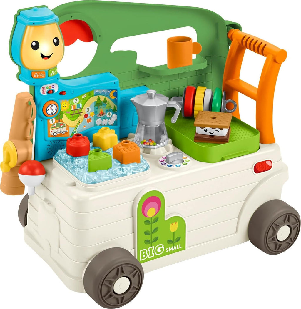Fisher-Price Baby to Toddler Toy - On-the-Go Camper Walker & Activity Center