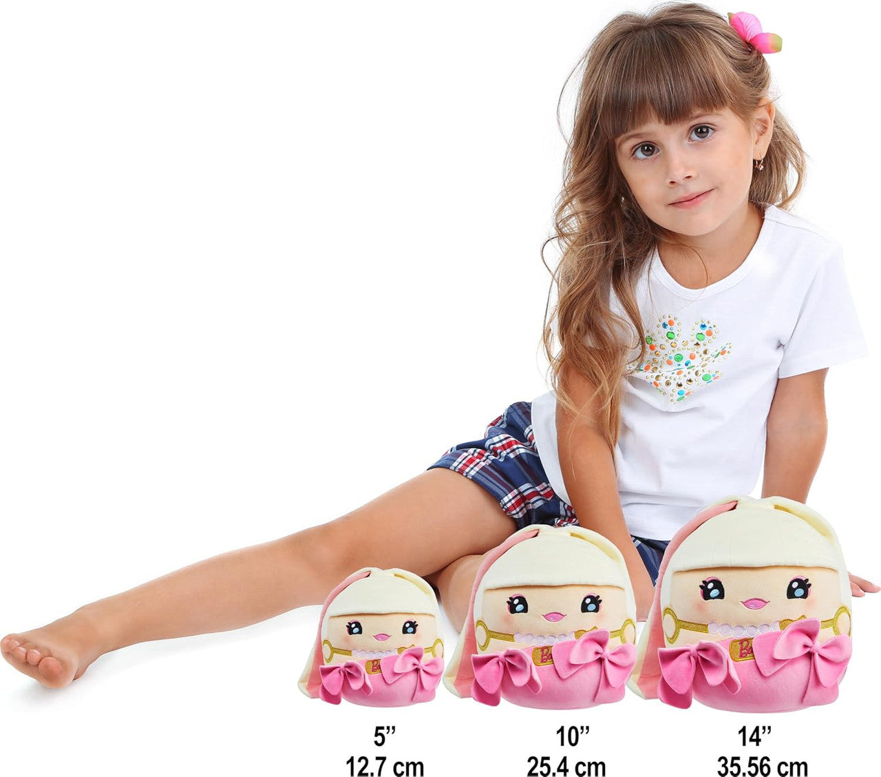 Barbie Cuutopia Plush Doll - Tactile Felt Pink Bows