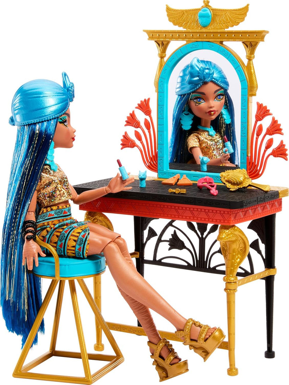 Monster High Self Scare Day Cleo De Nile Doll Play Set