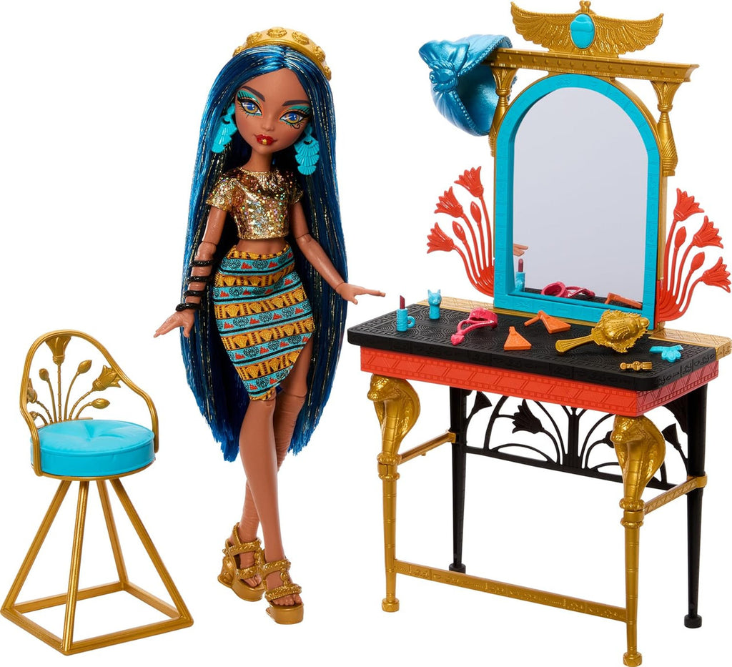Monster High Self Scare Day Cleo De Nile Doll Play Set