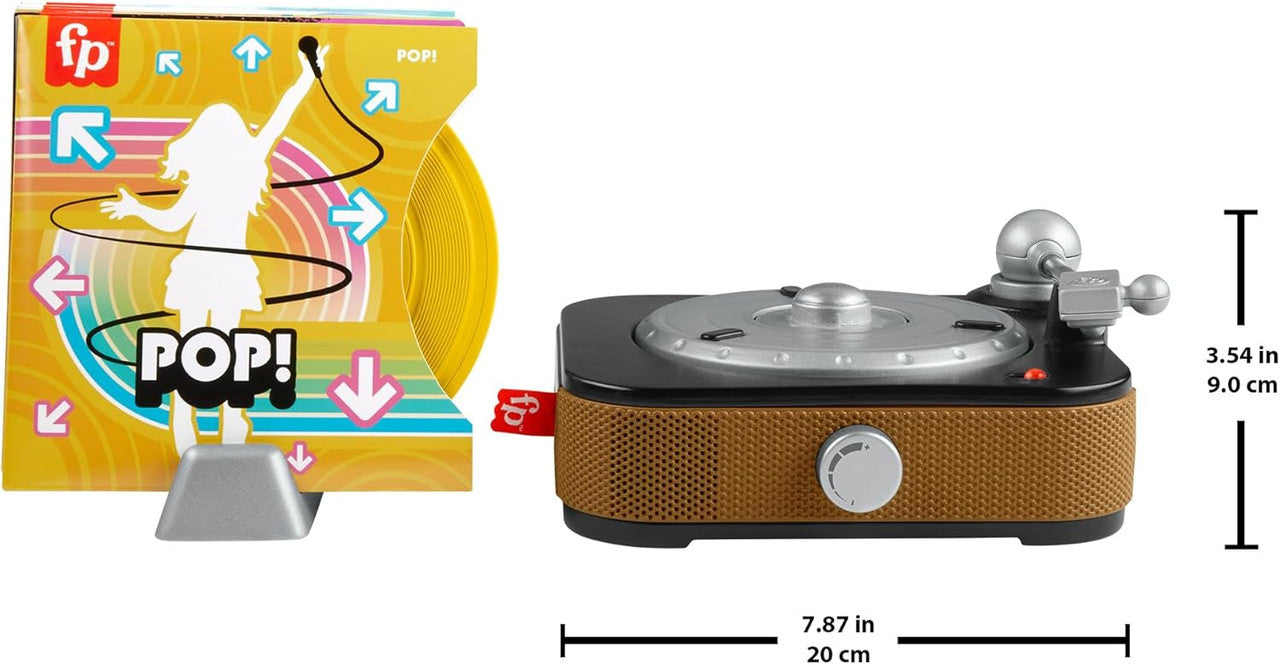 Fisher-Price Rockin’ Record Player Musical Toy for Preschool Pretend Play