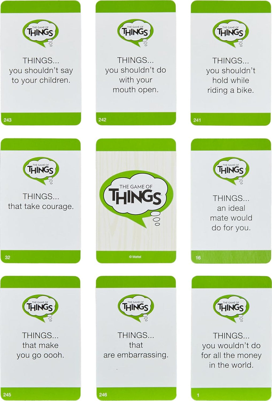Mattel Games The Game of Things Party Board Game