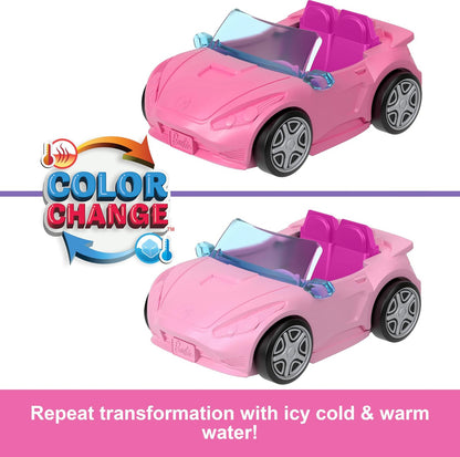 Barbie Mini BarbieLand Playset with 1.5-Inch Doll and Convertible Car