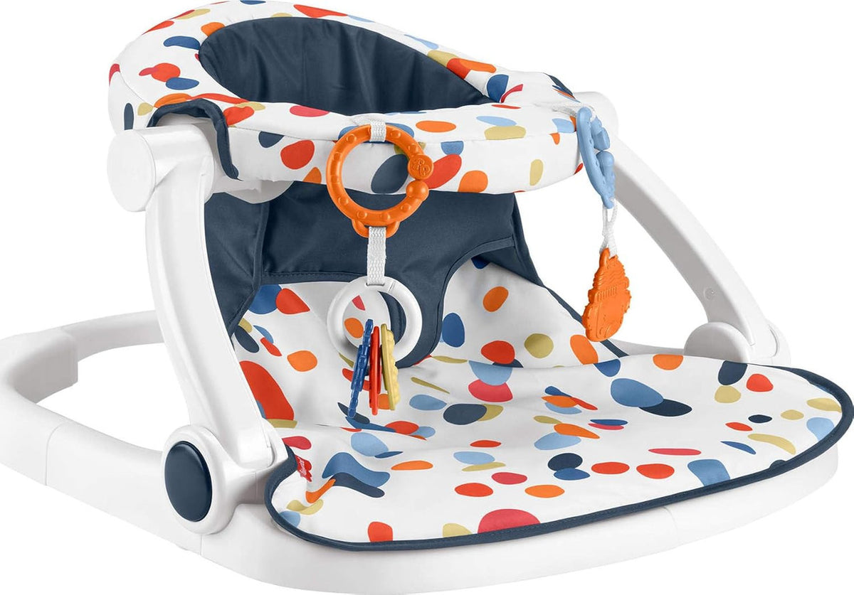 Fisher-Price Portable Baby Chair, Darling Dots Sit-Me-Up Floor Seat