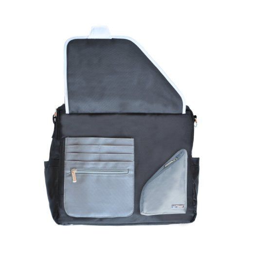 JJ Cole Metra Diaper Bag, Black Stitch