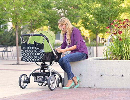 JJ Cole Camber Diaper Bag (Black&White)