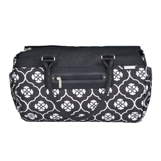JJ Cole Parker Diaper Bag, Black Floret