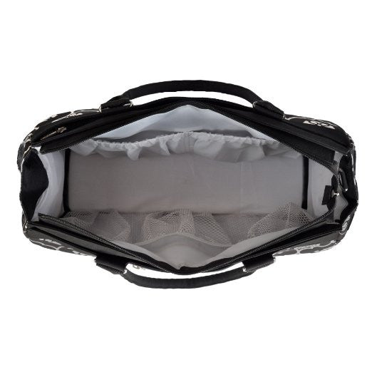 JJ Cole Parker Diaper Bag, Black Floret