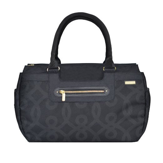 JJ Cole Parker Diaper Bag, Black and Gold