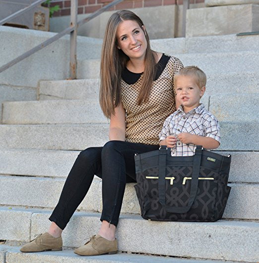 JJ Cole Camber Diaper Bag (Black)