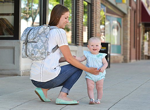 JJ Cole Backpack Diaper Bag (Blue Iris)