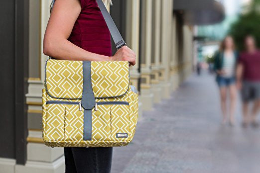 JJ Cole 'Citrine Lattice' Backpack Diaper Bag