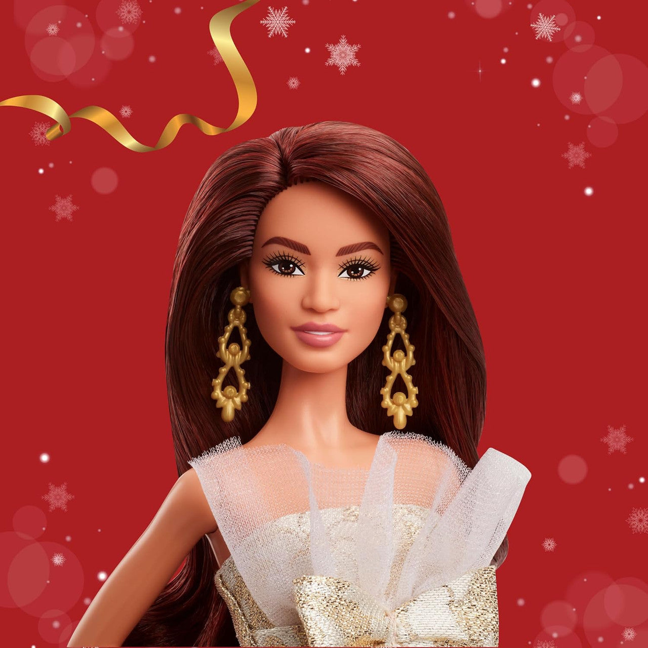 Barbie Signature 2025 Holiday Dark Brown Hair Fashion Doll