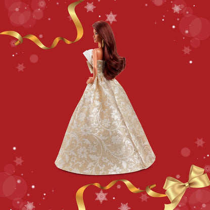 Barbie Signature 2025 Holiday Dark Brown Hair Fashion Doll