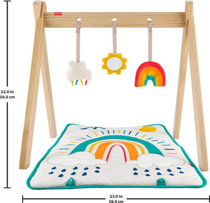 Fisher-Price Wooden Baby Playmat Activity Gym