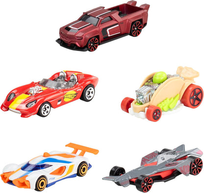 Hot Wheels Toy Cars, Set of 5 1:64 Scale Die-Cast Cars