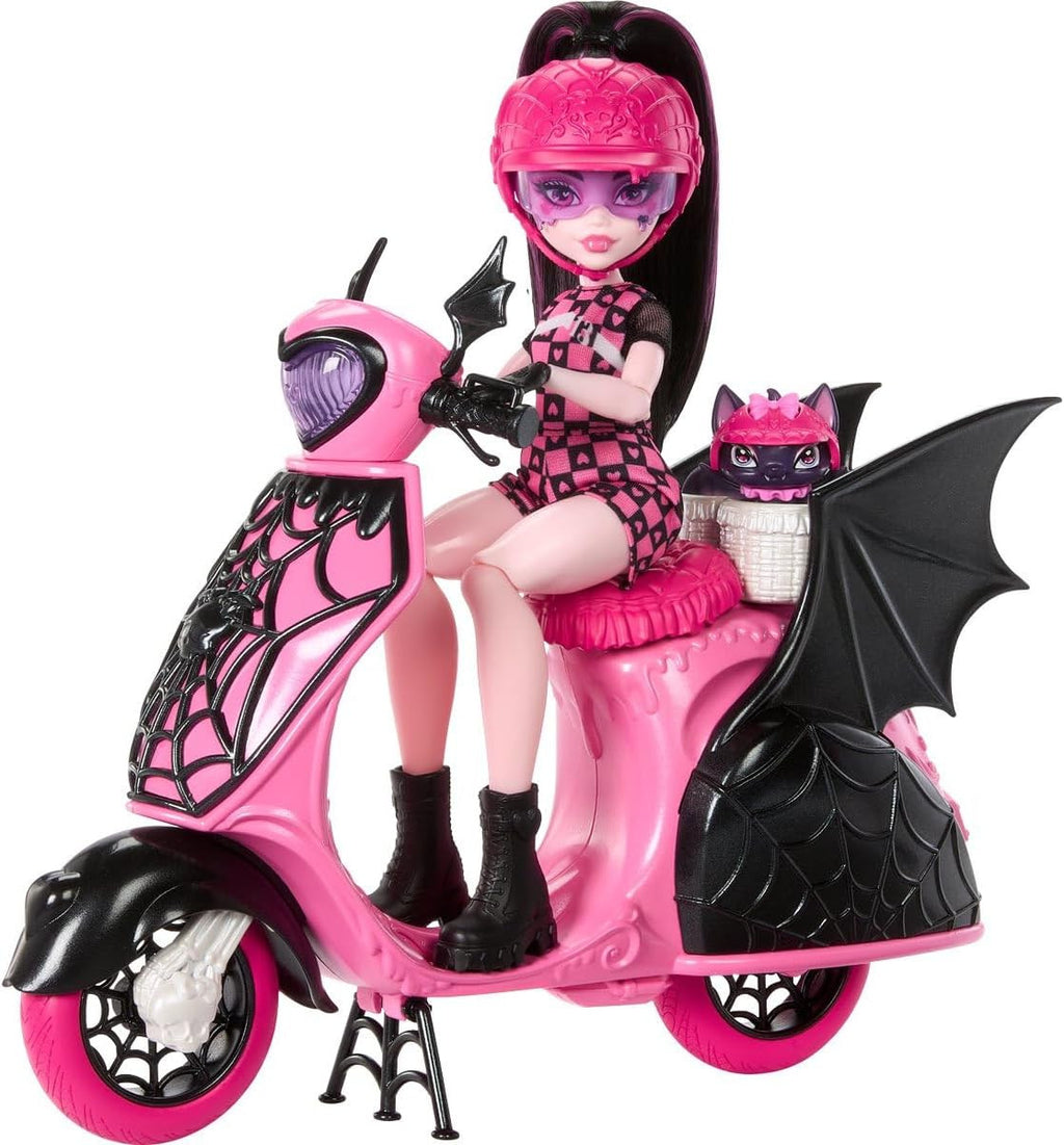 Monster High Draculaura Doll with Pink Scooter