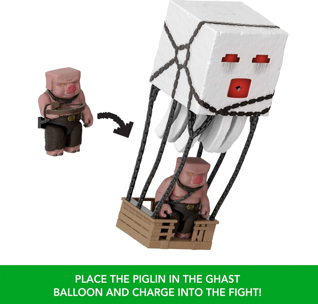 Minecraft Action Figure Set, Blast Attack Ghast with Lights