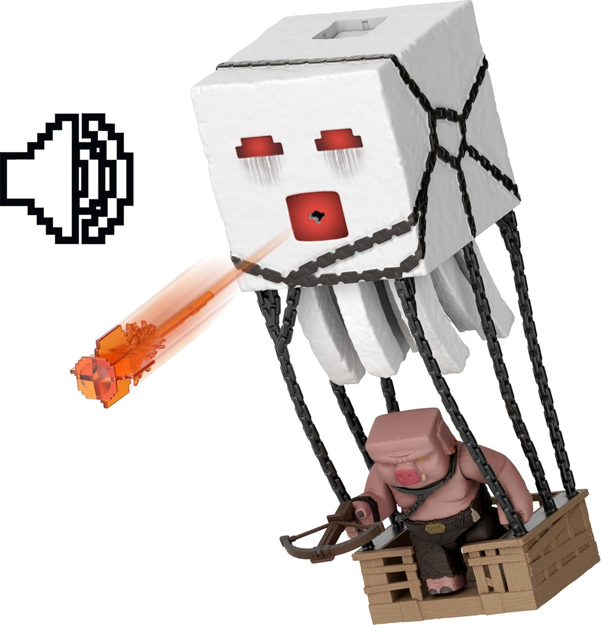 Minecraft Action Figure Set, Blast Attack Ghast with Lights