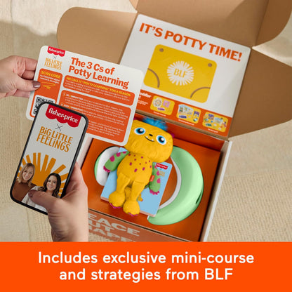 Fisher-Price Toddler Toys Big Little Feelings Potty Training Play Kit, 6-Piece Activity Set with Parenting Tips for Kids Ages 18+ Months