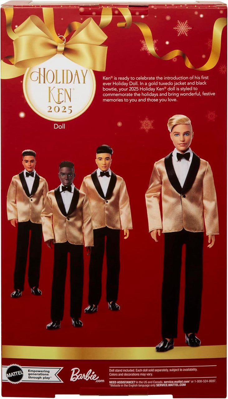 Barbie Signature 2025 Holiday Blonde Ken Collectible Fashion Doll