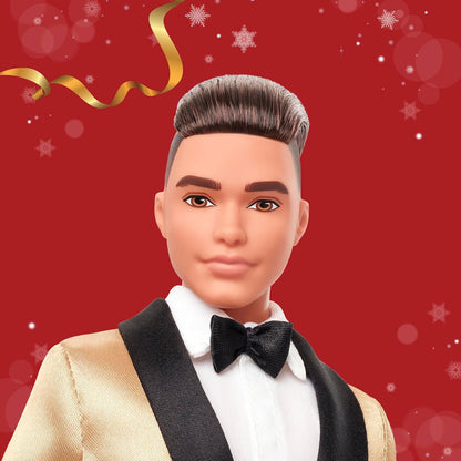 Barbie Signature 2025 Holiday Light Brown Hair Ken Collectible Fashion Doll