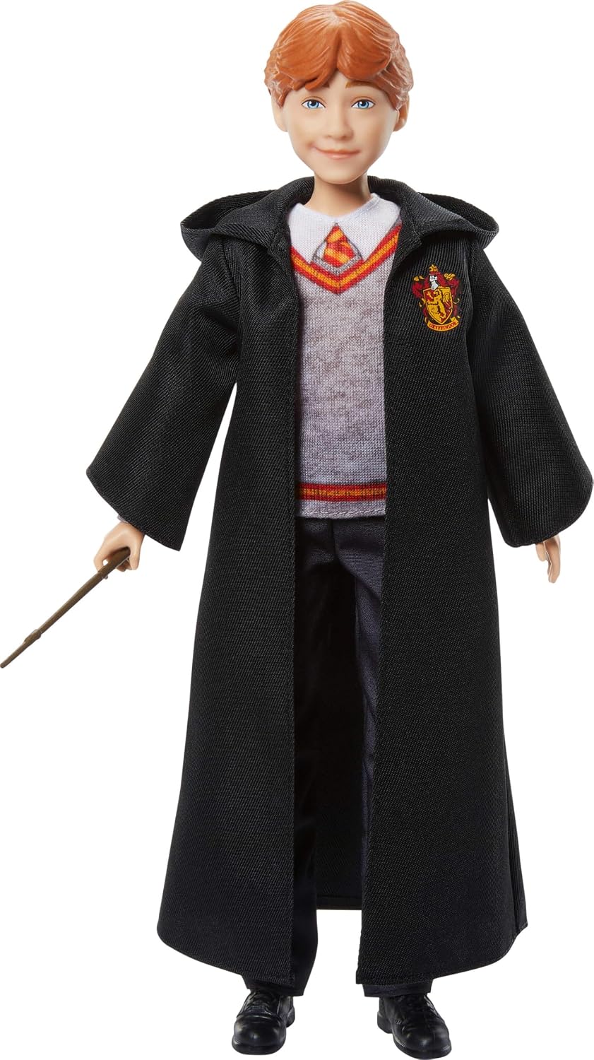 Mattel Harry Potter Ron Weasley Fashion Doll, Removable Signature Hogwarts Uniform & Wand Accessory, Inspired by the Movie