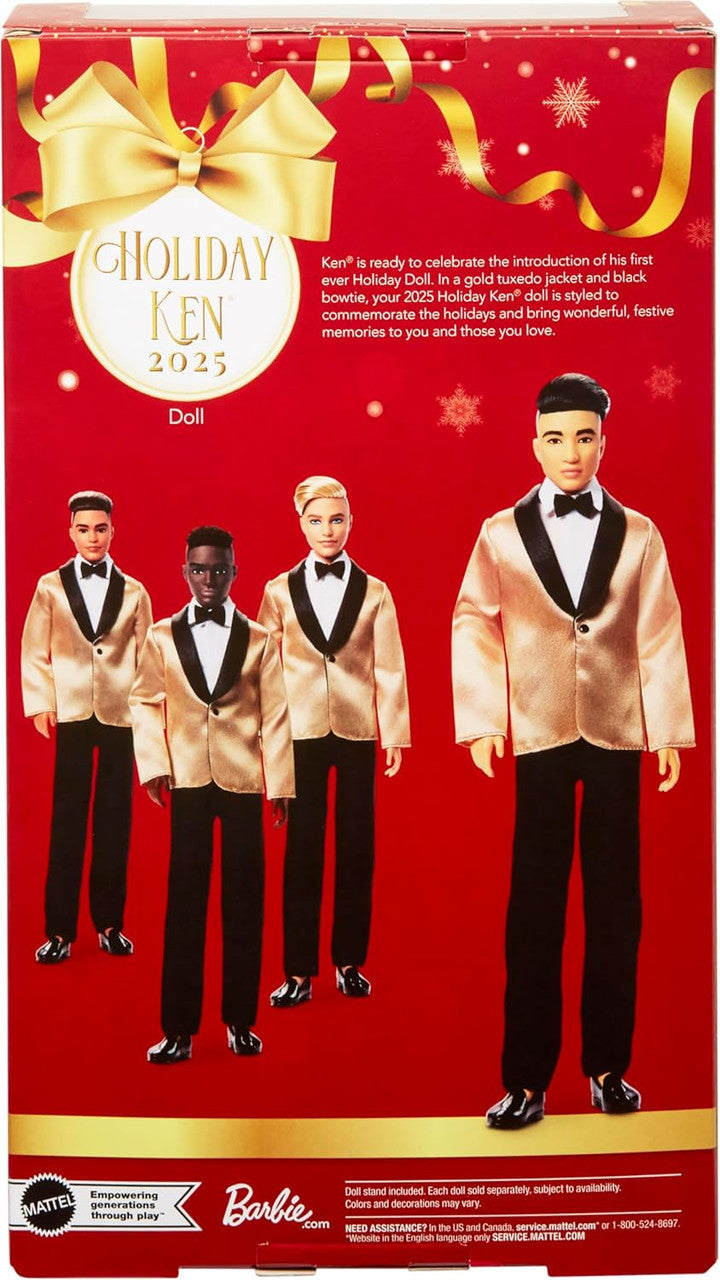 Barbie Signature 2025 Holiday Ken Collectible Fashion Doll with Black Hair