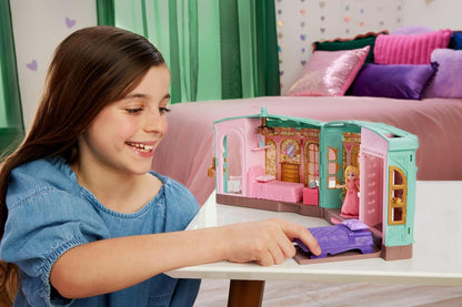 Mattel Wicked So Popular Dorm Small Doll Playset with 3 Play Spaces & 9 Accessories, Inspired by Universal Pictures’ Movie