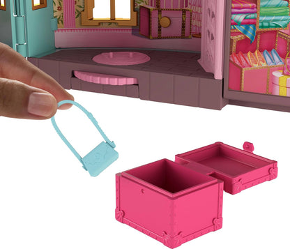 Mattel Wicked So Popular Dorm Small Doll Playset with 3 Play Spaces & 9 Accessories, Inspired by Universal Pictures’ Movie