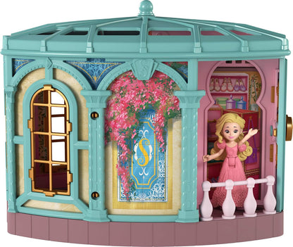Mattel Wicked So Popular Dorm Small Doll Playset with 3 Play Spaces & 9 Accessories, Inspired by Universal Pictures’ Movie
