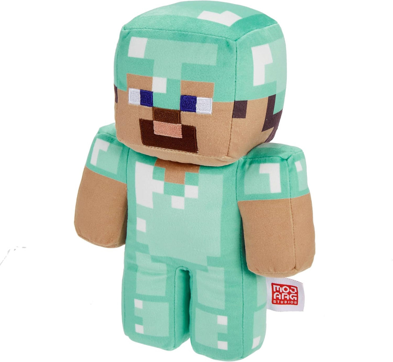Minecraft Diamond Steve Soft Plush Collectible Pixelated Design