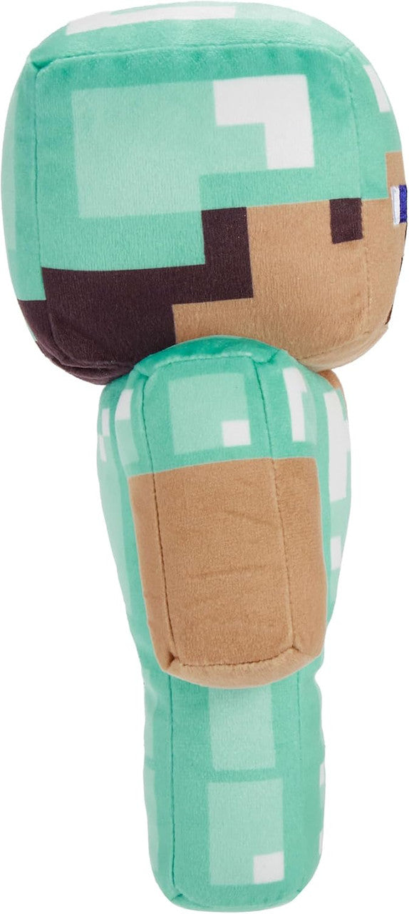 Minecraft Diamond Steve Soft Plush Collectible Pixelated Design