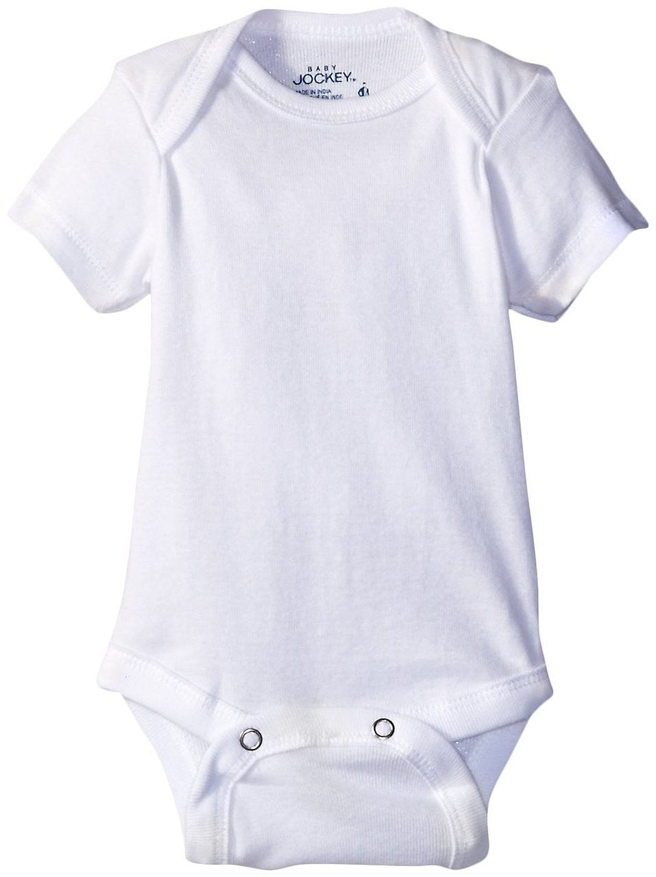 Jockey Unisex-Baby 5Pk White Bodysuit, 12 Months