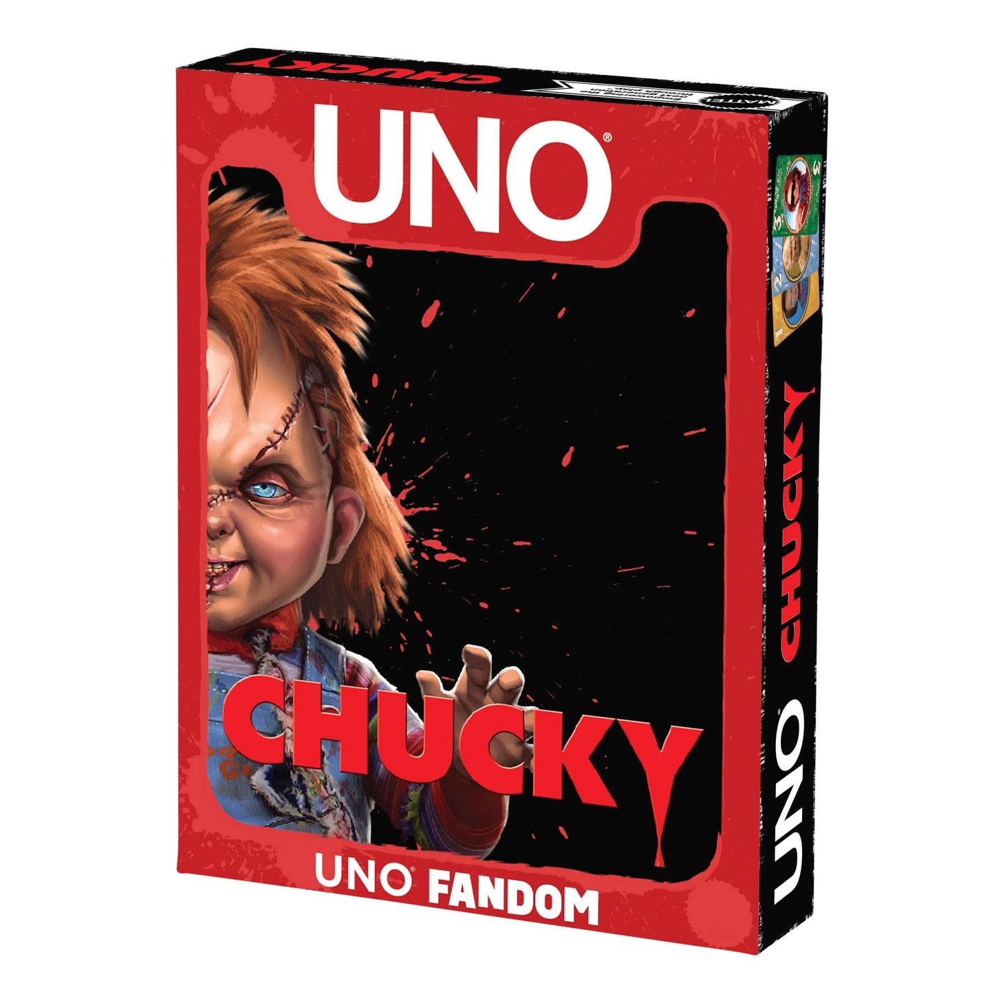 UNO Fandom Chucky Card Game, Collectible Horror Edition UNO Deck for Family Game Night and Fans
