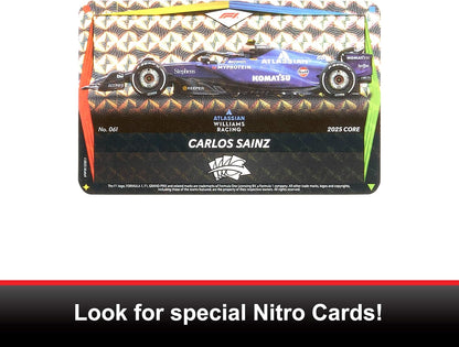 Mattel Games UNO Elite Formula 1 Booster Set 2-Pack with 60 Elite Action Cards, 2025 Core Edition