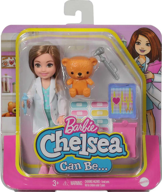Barbie Playset with Brunette Chelsea Can Be Doctor Doll
