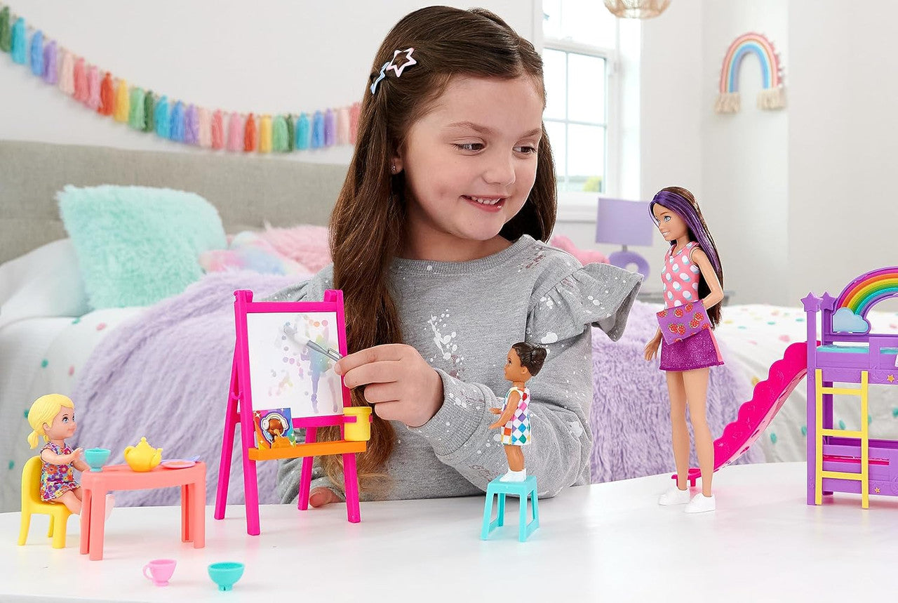 Barbie Skipper Babysitters, Inc. Ultimate Daycare Playset with 3 Dolls