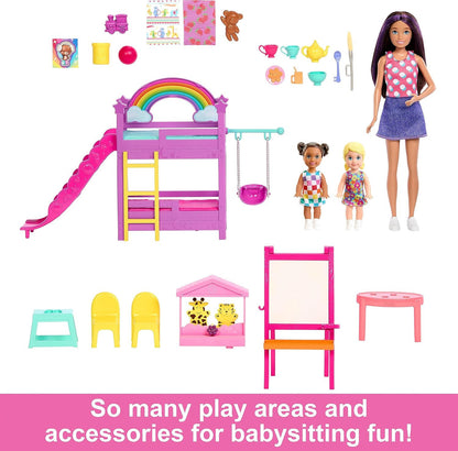 Barbie Skipper Babysitters, Inc. Ultimate Daycare Playset with 3 Dolls