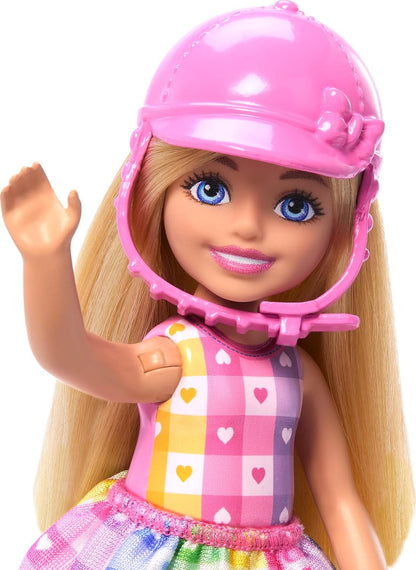 Barbie Chelsea Doll & Toy Horse Set, Includes Helmet Accessory & Saddle