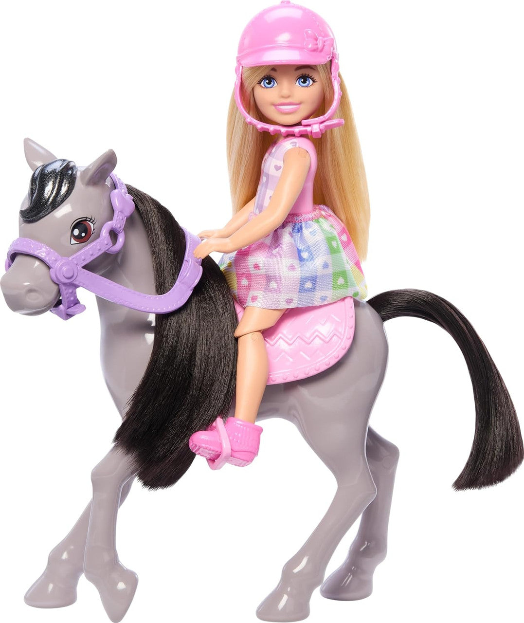 Barbie Chelsea Doll & Toy Horse Set, Includes Helmet Accessory & Saddle